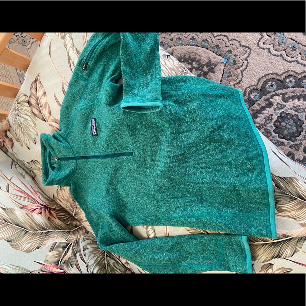 Patagonia Green Half-Zip Fleece Pullover